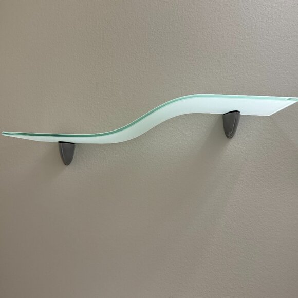 Glass Floating Wave Shelf - Picture 5 of 5